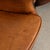 Wood Pair of 20th Century Danish Vintage Brown Leather Wingback Club Chairs For Sale - Image 7 of 18