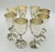 Emilia Castillo 1980s Set of 8 Silver Plated & Crushed Emerald Wine/Water Goblets by Emilia Castillo For Sale - Image 4 of 18