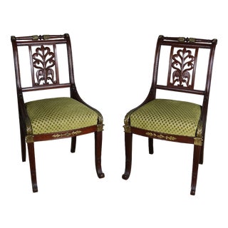 Set of 19th Century Mahogany Chairs For Sale
