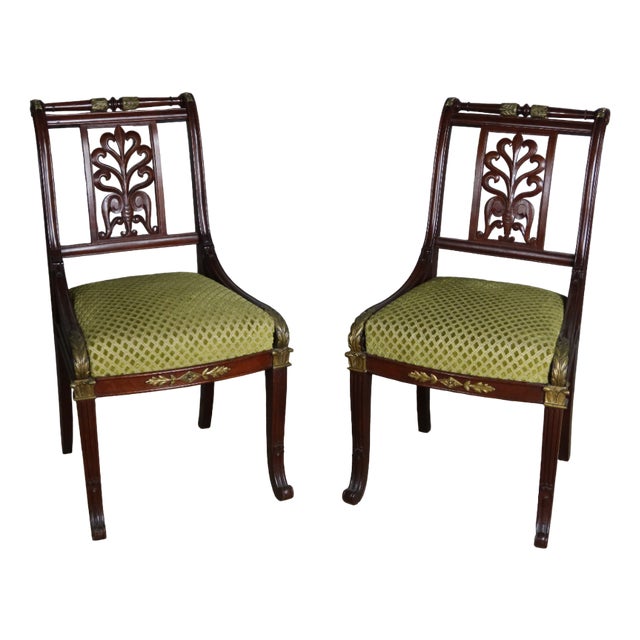 Set of 19th Century Mahogany Chairs For Sale