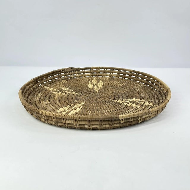 Early 20th Century Early 20th Century Botswana Basket 17inch MATTER COLLECTION For Sale - Image 5 of 6