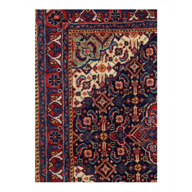 Antique Persian Sarouk rug. These vintage rugs bring traditional sophistication to your home. These rugs feature 100%...