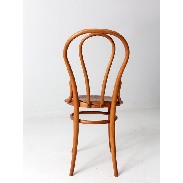 Wood Antique Bentwood Cafe Chair For Sale - Image 7 of 12