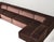 Textile Trio Sectional Sofa in Chocolate Brown Velvet with New Upholstery from Cor, 1972, Set of 10 For Sale - Image 7 of 18