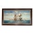 1950s J. Harvey Naval Battle Maritime Oil on Canvas Painting For Sale