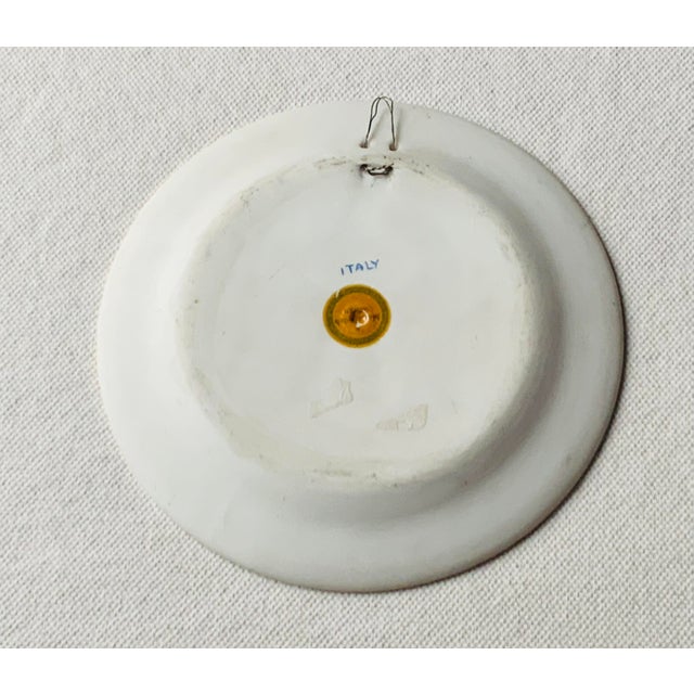 Italian Bisque Porcelain Grand Tour Style Plaque With Gilt Border | Italy, Mid-20th C. For Sale - Image 10 of 18