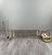 Beautiful brass fireplace set comprising a fire screen with grate, a fireplace tool set (shovel, tongs, poker, brush), and...