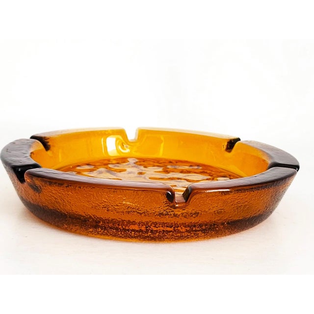 Mid-Century Modern 1960s Blenko Glass Large Ashtray/Catchall Designed by Joel Myers For Sale - Image 3 of 11