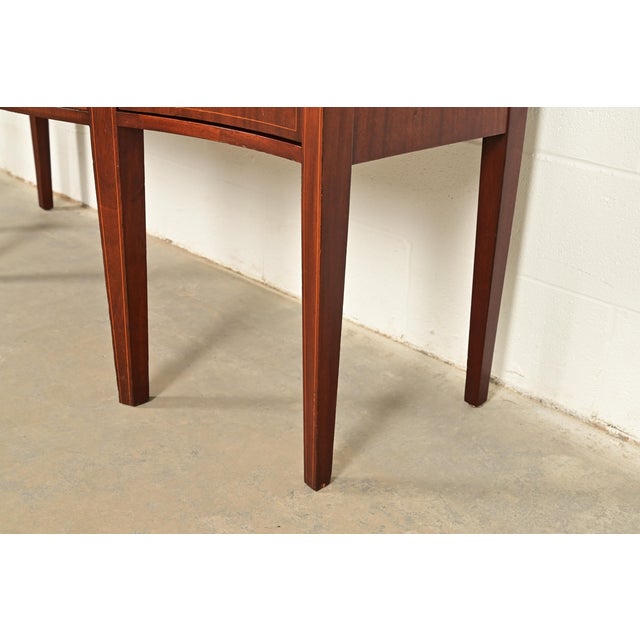Baker Furniture Style Federal Inlaid Mahogany Sideboard Credenza For Sale - Image 12 of 16