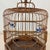 Vintage Chinese Bamboo Hexagon Songbird Cage With Porcelain Seed Cups For Sale - Image 4 of 8