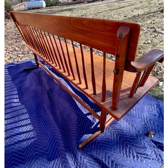 Late 19th Century Antique Pennsylvania Mammy / Rocking Bench For Sale - Image 5 of 12