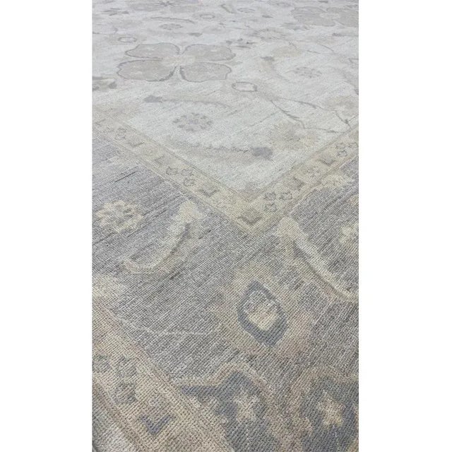 Handwoven Oushak Style Area Rug 9’1″ X 11’7″ For Sale - Image 4 of 11