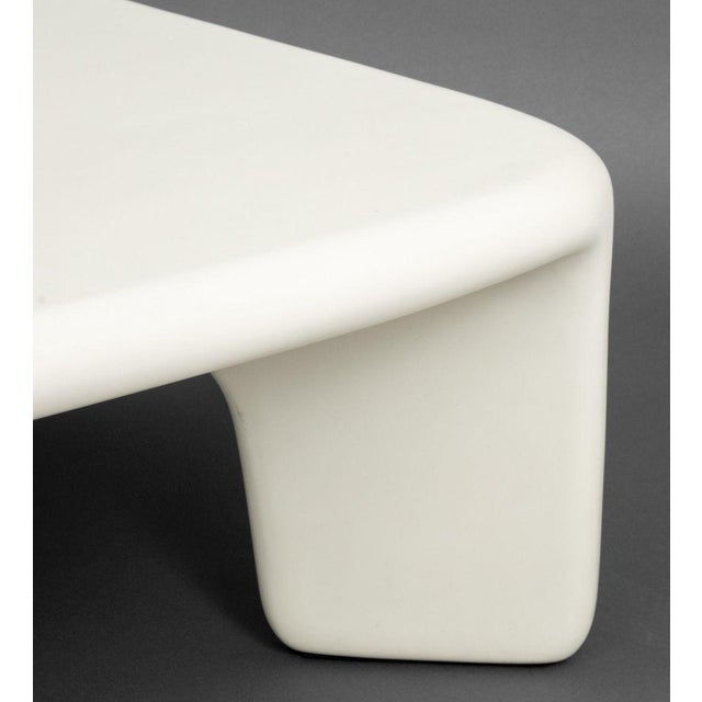 White Four Hands "Dante" White Concrete Coffee Table For Sale - Image 8 of 9