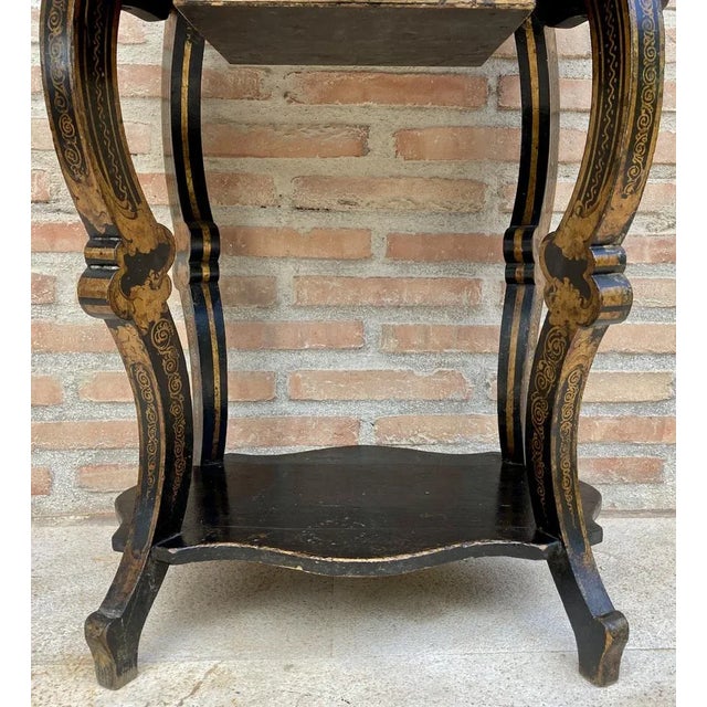 Chinese Wood Sewing Box Table with Drawer, 1920s For Sale - Image 11 of 13