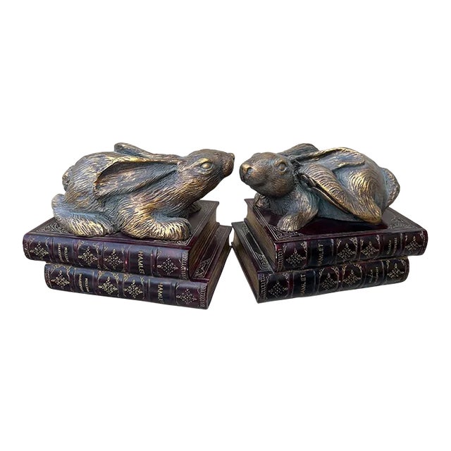 Rabbit Bookends-A Set For Sale