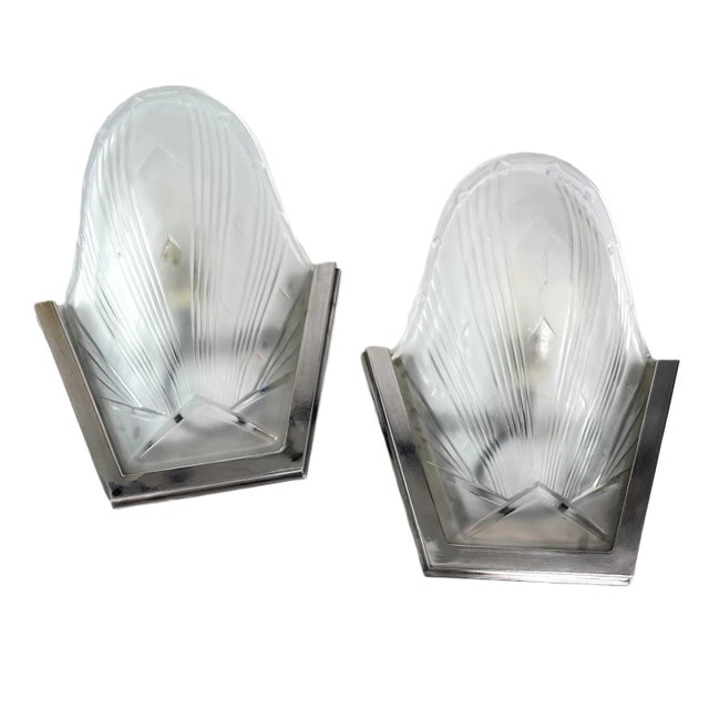 Art Deco Sconces, 1930s, Set of 2 For Sale