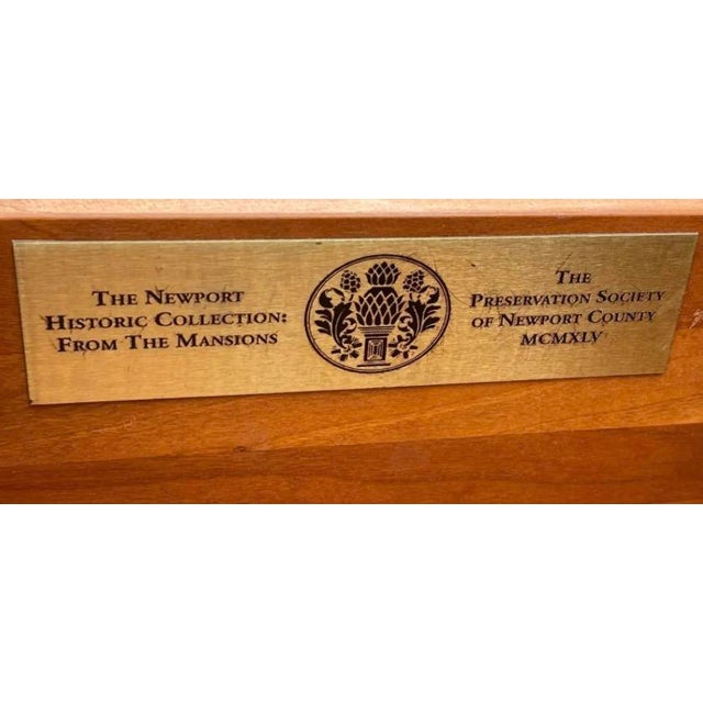 Stone 19th C Style E. J. Victor Red Chinoiserie & Black Marble Commode For Sale - Image 7 of 7