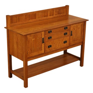 Stickley Mission Collection Oak Sideboard For Sale