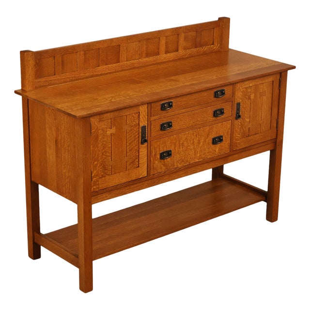 Stickley Mission Collection Oak Sideboard For Sale