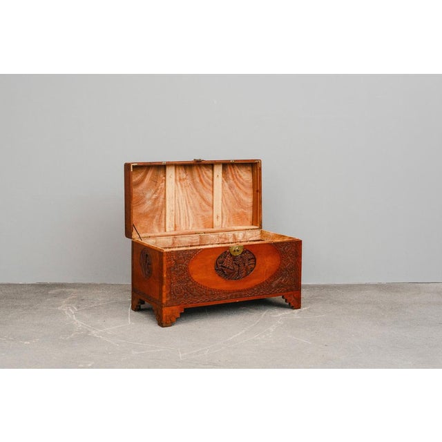 Object: Camphor Chest / Wedding Chest Period & Style: Asia, second half of the 20th century Features - decorative Asian...