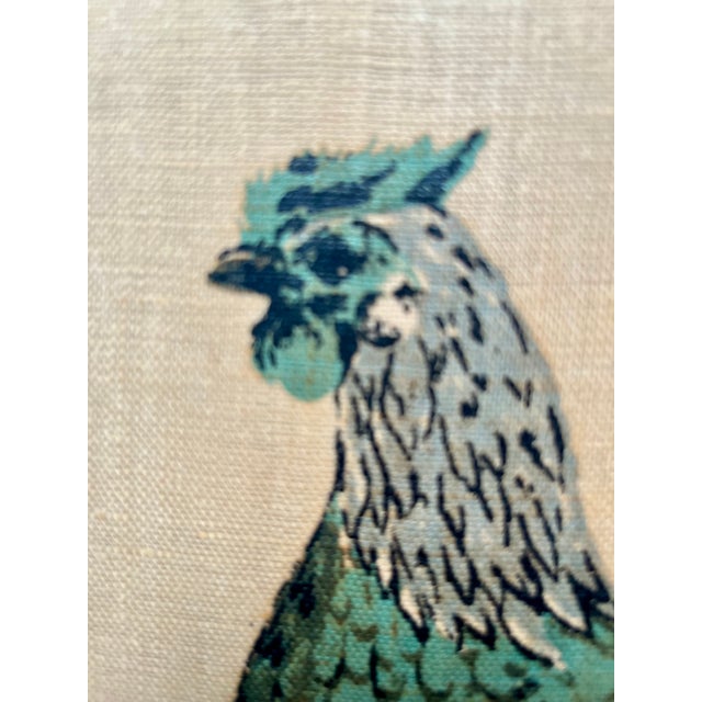 Tan Mid-20th Century Framed Folk Art "Chicken on a Scale" by Luther Travis For Sale - Image 8 of 12