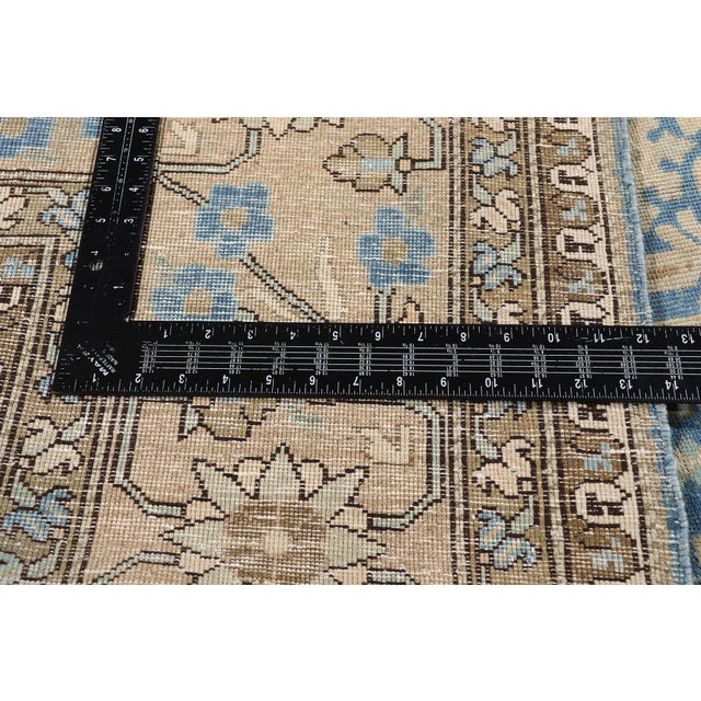 Textile Antique Persian Tabriz Rug, 09'06 X 12'04 For Sale - Image 7 of 10