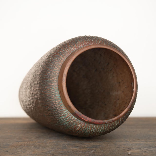 Vintage Brutalist Hammered Copper Umbrella Stand, 1970s For Sale - Image 17 of 18