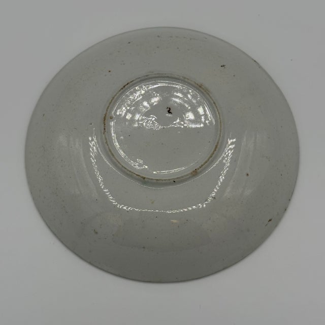 Antique Brown Transferware Saucer / Bread Plate – 5.75”, Country Landscape Scene For Sale - Image 4 of 5