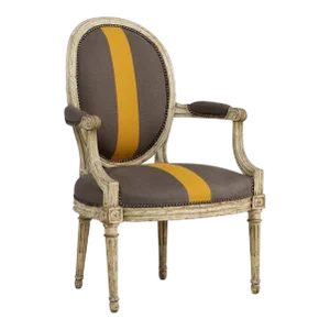 18th Century French Louis XVI Period Fauteuil - Armchair in Original Paint