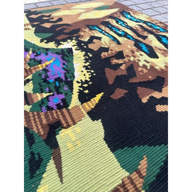 French Modern Tapestry with Terrestrial Lyre by J.C.L. Duprez, 1950s For Sale - Image 18 of 18