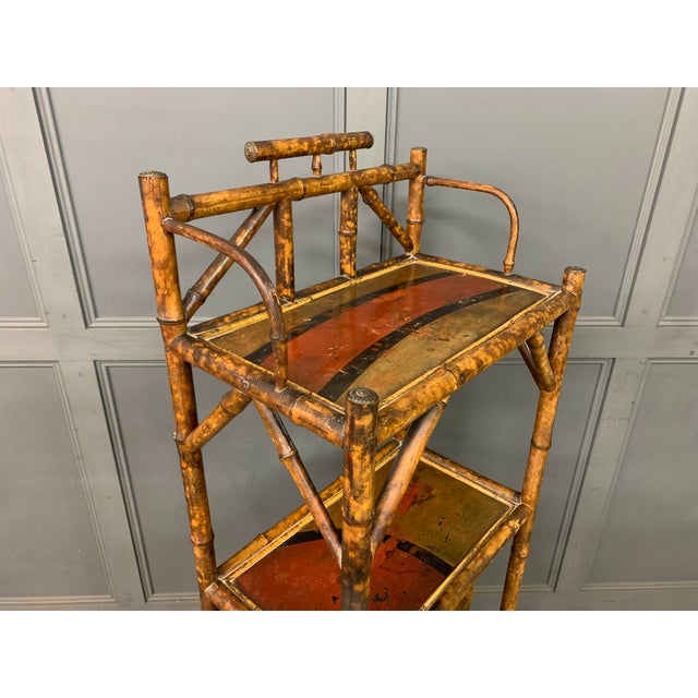 Victorian Bamboo Canterbury Whatnot, 1885 For Sale - Image 9 of 14