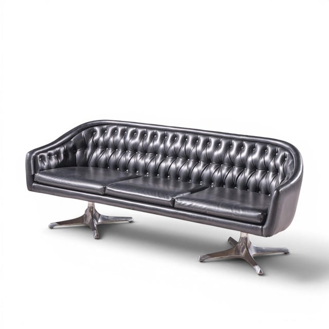 Chromcraft Mid Century Tufted Sofa For Sale - Image 9 of 9