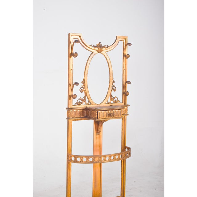 Portuguese Gilded Iron Coat Stand, 1920 For Sale - Image 6 of 9
