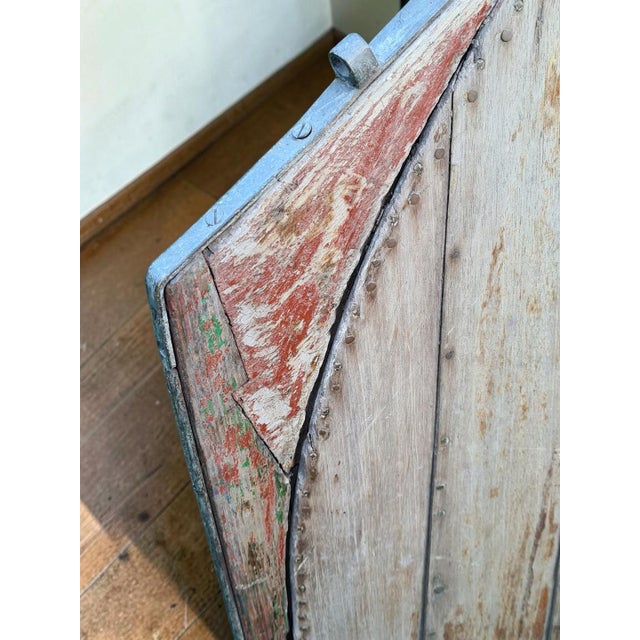 Vintage Scandinavian Wooden Boat Fragment, 1920s For Sale - Image 10 of 17