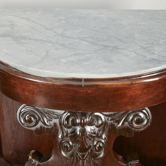 19th Century Italian Carved Wooden Console with Marble Top For Sale - Image 18 of 18