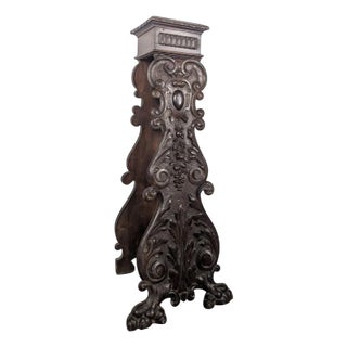 Italian Renaissance Style Walnut Selette For Sale