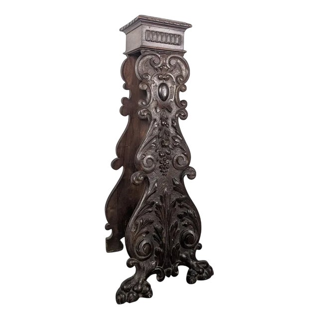 Italian Renaissance Style Walnut Selette For Sale