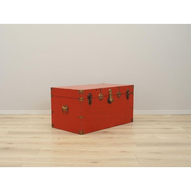 1950s Scandinavian Red Chest, 1950s For Sale - Image 5 of 16
