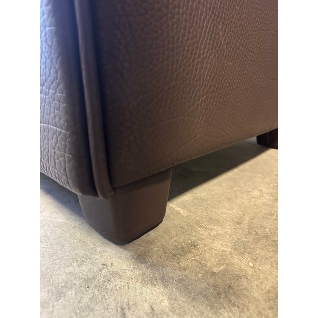 Brown Vintage De Sede Ds-97 Buffalo Leather Loveseats Sofa For Sale - Image 8 of 10