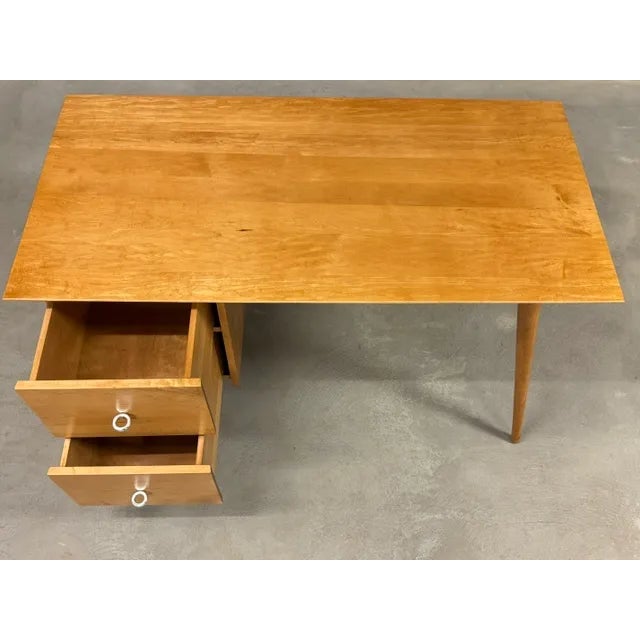 Winchendon Furniture “Planner Group” Refinished Maple Paul McCobb Planner Group Desk For Sale - Image 4 of 9
