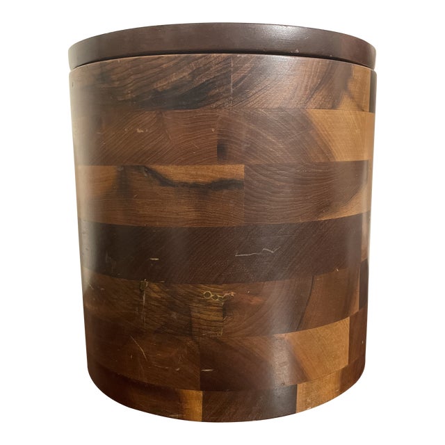 Vintage Wooden Ice Bucket Chairish
