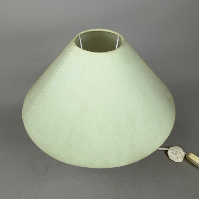 Textile Da Vinci Blue Polka Dot Ceramic Sphere Table Lamp, 1970s For Sale - Image 7 of 14