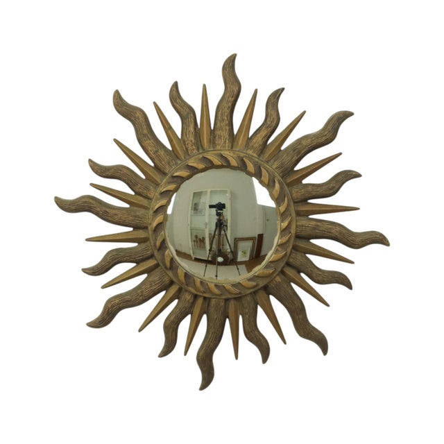 Vintage Sunburst Butler Mirror, 1960s For Sale - Image 15 of 15