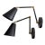Authentic Cedar & Moss Tilt Cone Double Articulated Plug-in Wall Sconces - a Pair For Sale