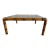 Vintage Mid 20th Century Palm Beach Regency Style Square Faux Bamboo Coffee Table With Rattan Cane and Glass Top For Sale