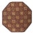 1840s Burgundy Ground Floral Antique European Neoclassical Aubusson Round Rug For Sale