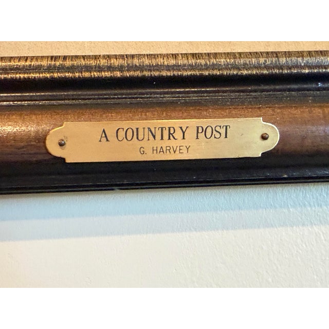 Vintage G. Harvey “A Country Post” Limited Edition Framed Print, 1982 For Sale - Image 4 of 6