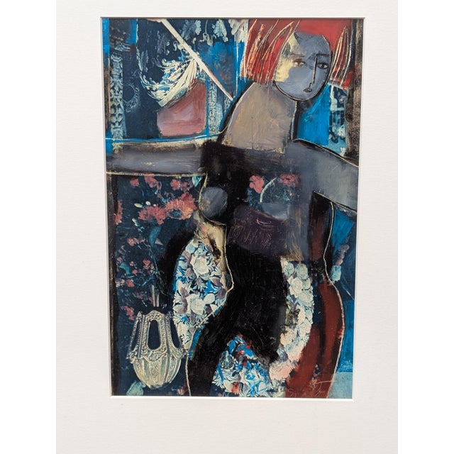 Original Nude Figural Mixed Media Art Signed For Sale - Image 9 of 10
