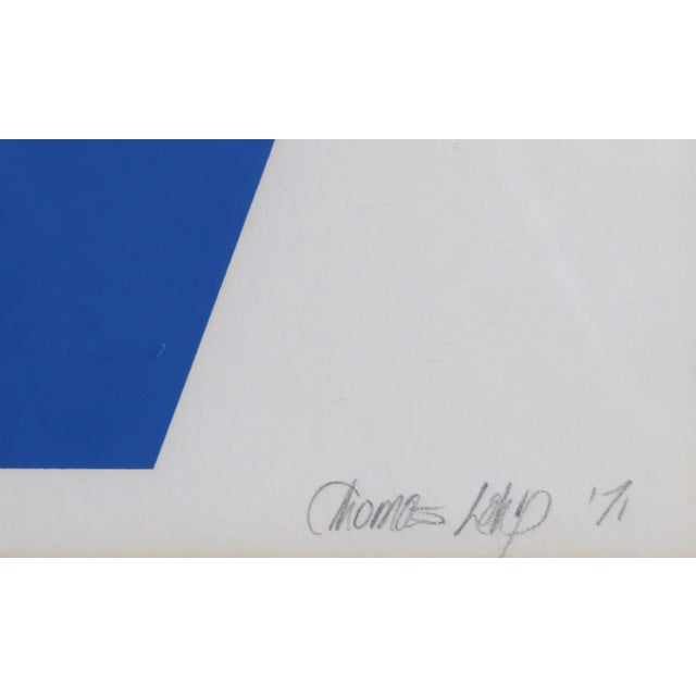 Artist: Thomas Lahy, American (1947 - ) Title: Chromatic Transit Year: 1971 Medium: Silkscreen, signed and numbered in...