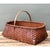 Brown Vintage Woven Rattan Shaker Basket With Handle For Sale - Image 8 of 12